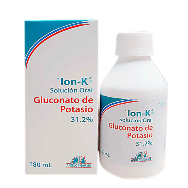 Imagen de ION-K 31,2%- GLUCONATO DE POTASIO FCO*180ML
