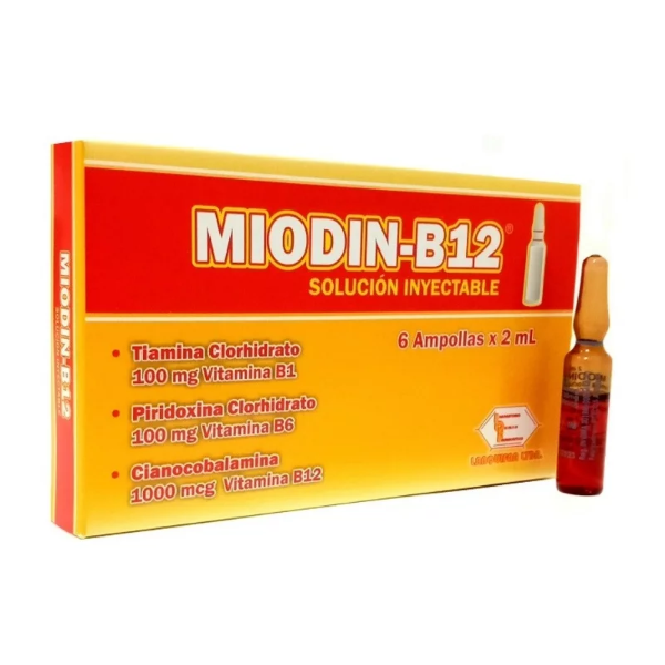 Imagen de MIODIN-B12*2ML*6AMP