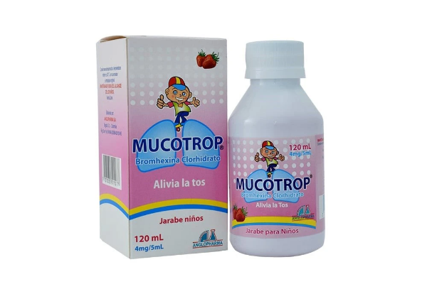 Imagen de MUCOTROP NIÑOS ( BROMHEXINA CLORHIDRATO 4MG/5ML )*120 ML