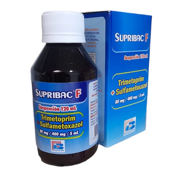 Imagen de SUPRIBAC F SUSP(TRIMETROPRIM/SULFAMETAZOL) 80-400 MG * 120 ML