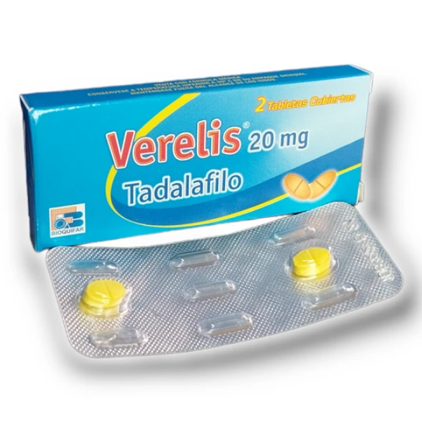 Imagen de VERELIS 20MG (TADALAFILO*2 TBS)