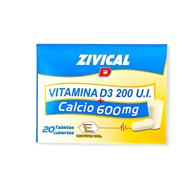 Imagen de ZIVICAL D (CALCIO+VIT D) CAJA*20 TAB