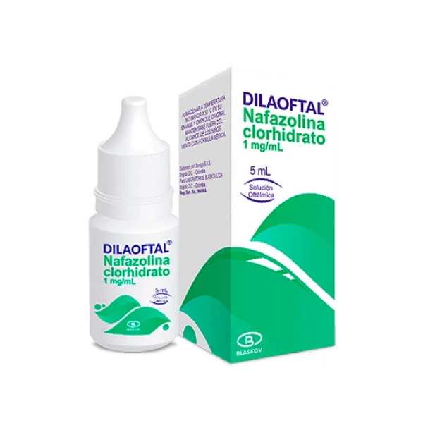 Imagen de DILAOFTAL 1MG/ML SOL OFT (NAFAZOLINA) GOTERO * 5ML