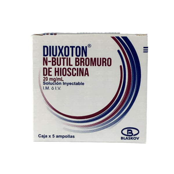 Imagen de DIUXOTON 20MG/ML (N-BUTIL BROMURO DE HIOSCINA) CAJA * 5 AMP