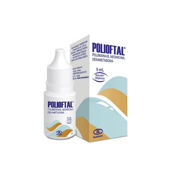 Imagen de POLIOFTAL SOL OFT (POLIMIXINA + NEOMICINA + DEXAMETASONA) GOTERO * 5ML