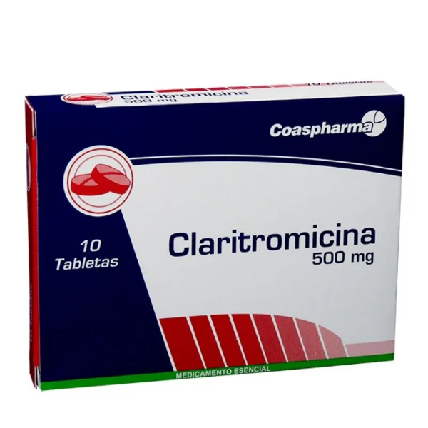 Imagen de CLARITROMICINA 500MG CAJA*10 TABLETAS