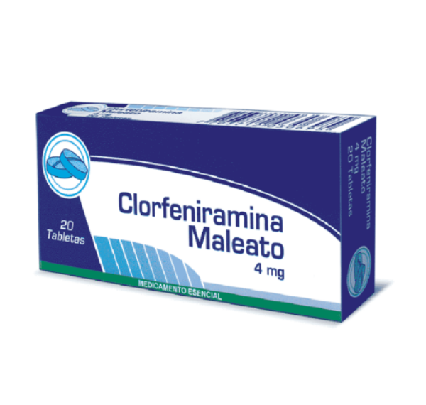 Imagen de CLORFENIRAMINA 4MG*20 TABS