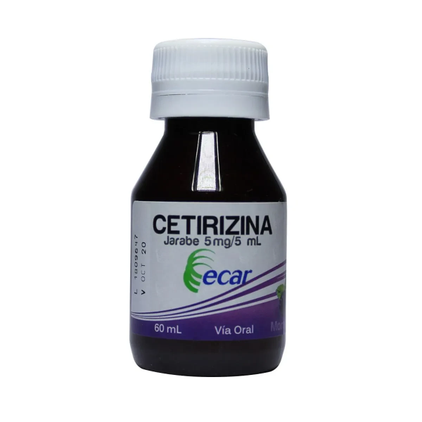 Imagen de CETIRIZINA 5MG/5ML SUSP FRASCO*60ML