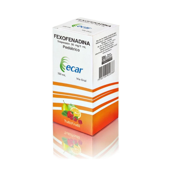 Imagen de FEXOFENADINA SUSPENCION 30 MG /5ML *150 ML