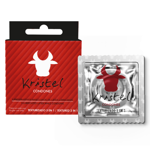 Imagen de PRESERVATIVOS TEXTURIZADO 3 EN 1