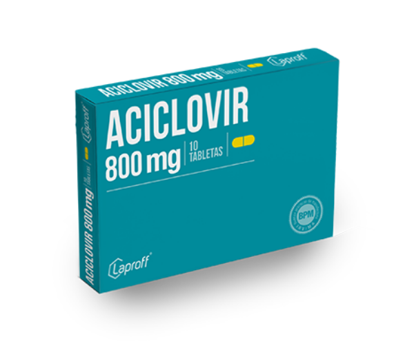 Imagen de ACICLOVIR 800MG CJ*10 TABS Laproff