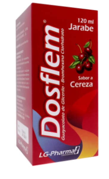 Imagen de DOSFLEM ADULTO ( GUAYACOLATO DE GLICERILO-BROMHEXINA CLORHIDRATO)  120 ML