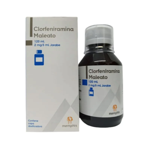 Imagen de CLORFENIRAMINA 2MG/5ML JARABE FCO*120ML