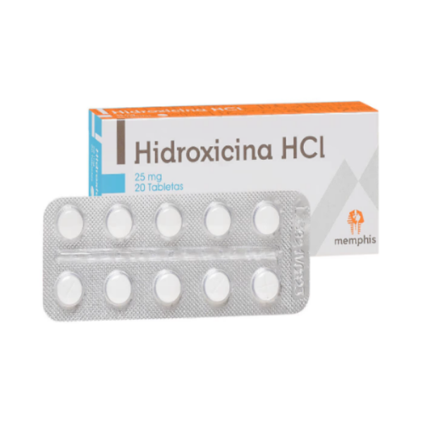 Imagen de HIDROXICINA HCL 25 MG * 20 TAB