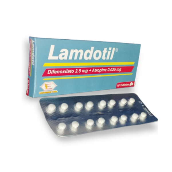 Imagen de LAMDOTIL (DIFENOXILATO+ATROPINA) CJ*16 TAB