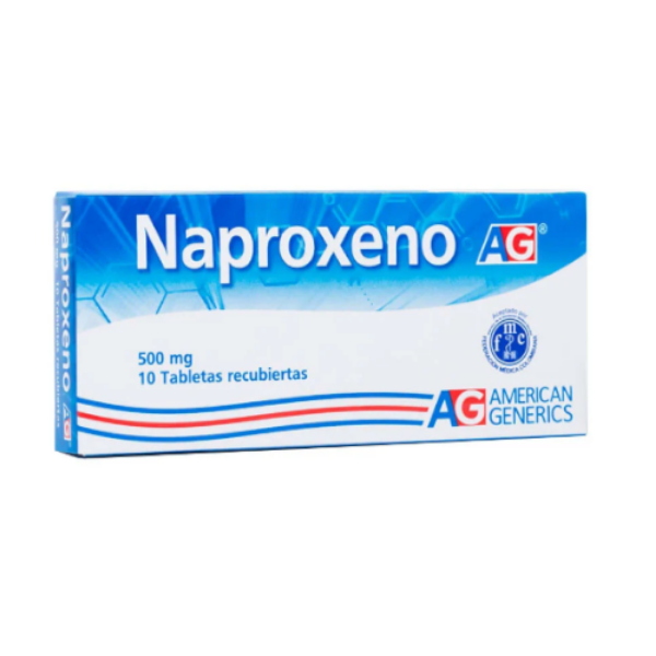 Imagen de NAPROXENO 500 MG*10 TBS
