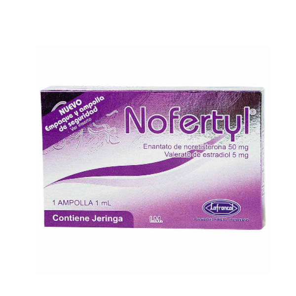 Imagen de NOFERTYL 50Mg/5Mg INY CJ*1 AMP