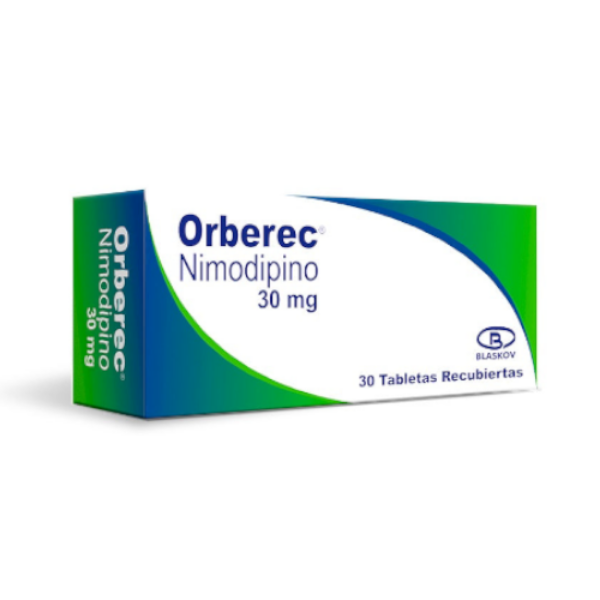 Imagen de ORBEREC 30Mg (NIMODIPINO)CJ*30TAB