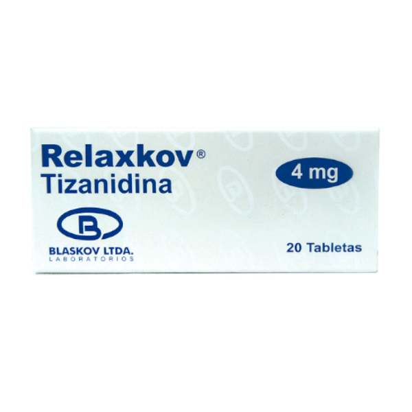 Imagen de RELAXKOV 4MG (TIZANIDINA) CAJA*20 TABS