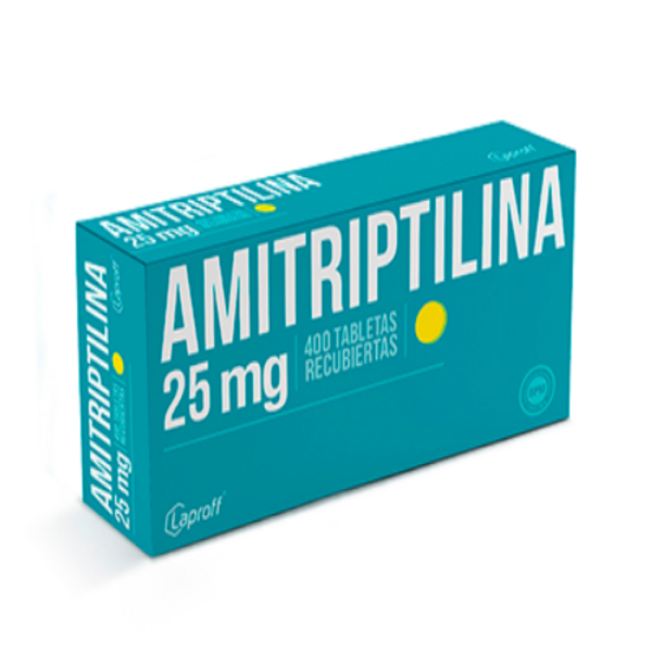 Imagen de AMITRIPTILINA 25MG CJ*400TAB