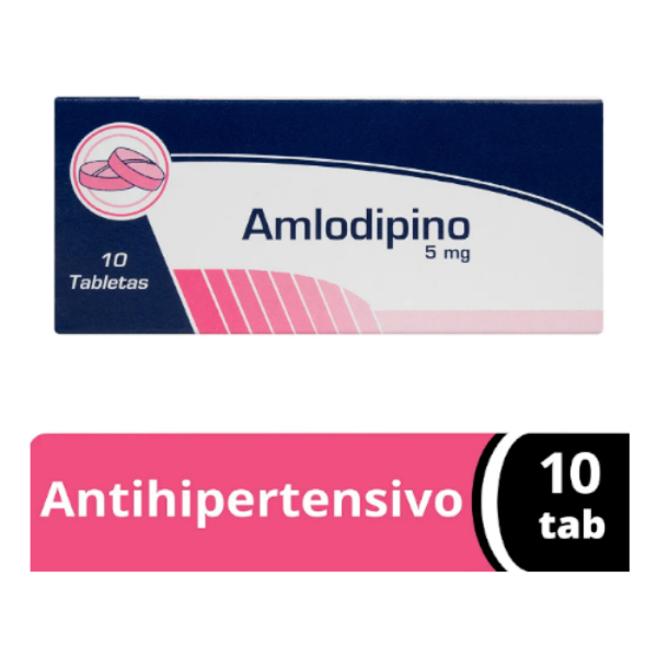 Imagen de AMLODIPINO 5MG CAJA *10 TAB