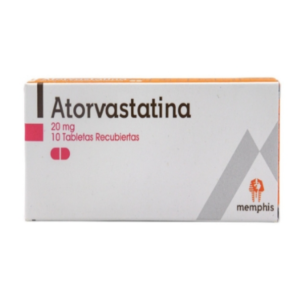 Imagen de ATORVASTATINA 20MG CAJA*10 TAB RECUB