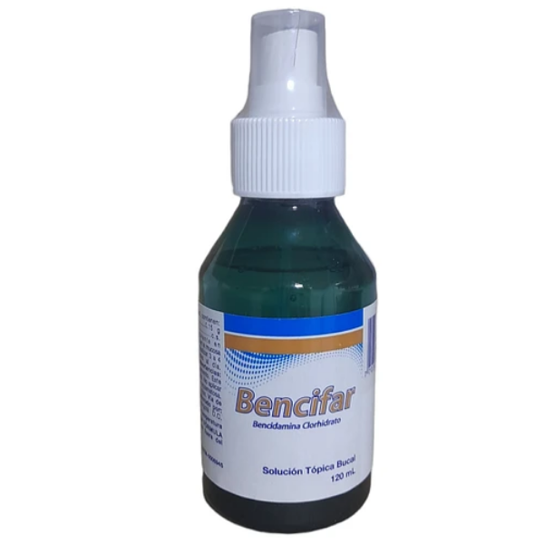 Imagen de BENCIFAR (BENCIDAMINA CLORHIDRATO SOL BUCAL*120ML)