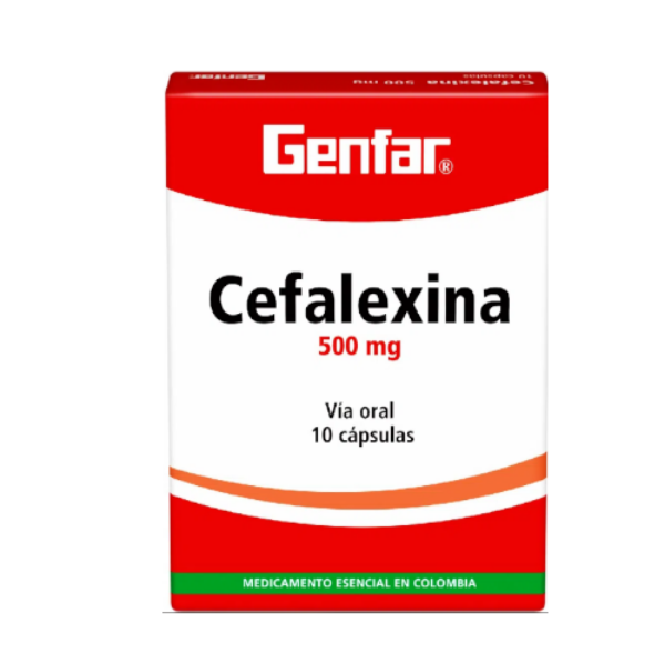 Imagen de CEFALEXINA 500 MG *10 CAPS