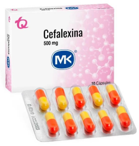 Imagen de CEFALEXINA 500mg *10 CAPSULAS