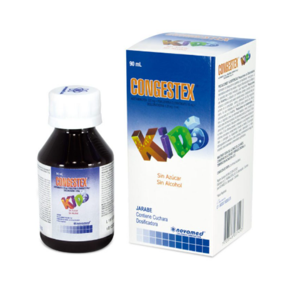 Imagen de CONGESTEX KIDS*90 Ml(ACETAMINOFEN+FENILEFRINA+DESLORATADINA)