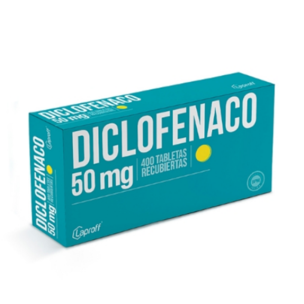 Imagen de DICLOFENACO 50MG CJ*400 TAB