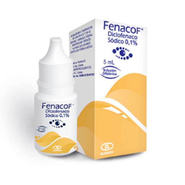 Imagen de FENACOF 0.1% SOL OFT (DICLOFENACO) GOTERO*5ML