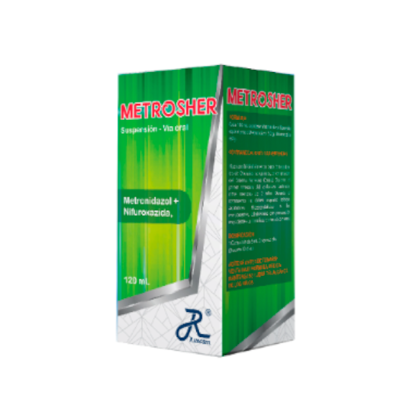 Imagen de METROSHER ( METRONIDAZOL+NIFUROXACIDA)*120 ML