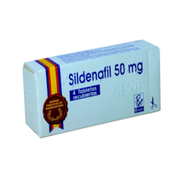 Imagen de SILDENAFIL 50 MG*4 TABLETAS