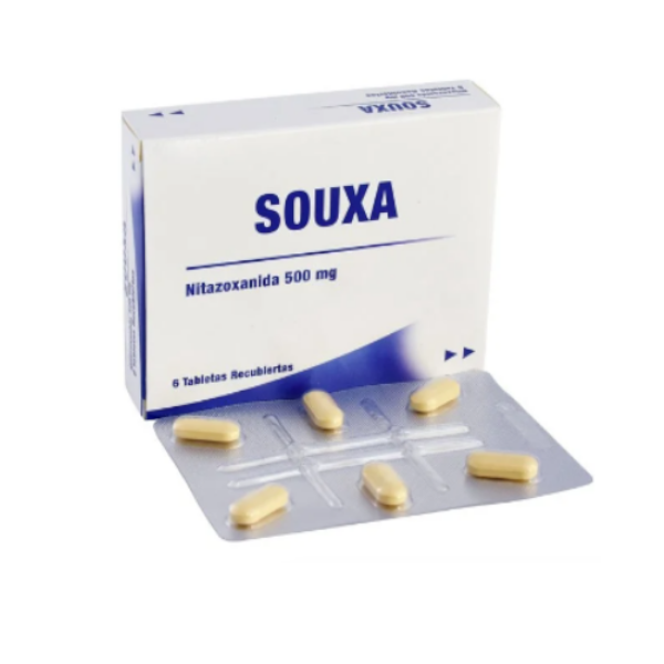 Imagen de SOUXA (NITAZOXANIDA) 500 MG CAJA*6 TABS