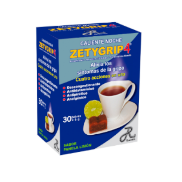 Imagen de ZETYGRIP CALIENTE NOCHE CAJA*30 SOBRES