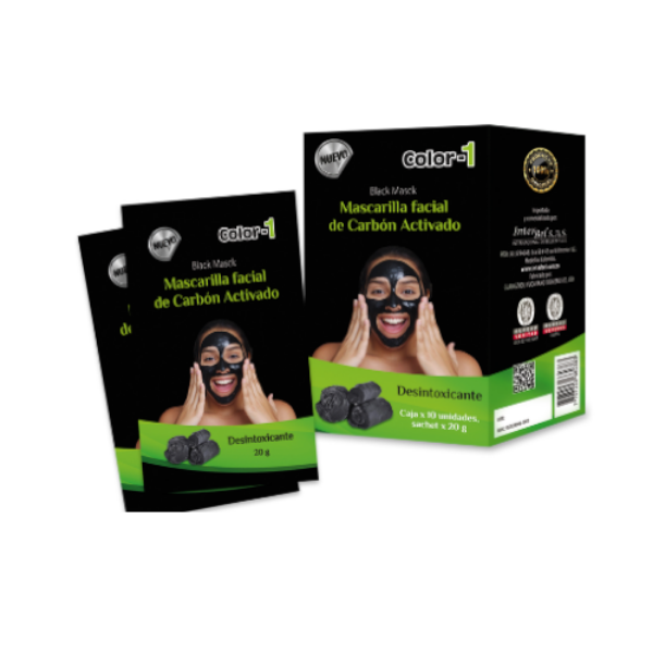 Imagen de MASCARILLA BLACK- CARBON CJ*10 SACHETS DE 20GR