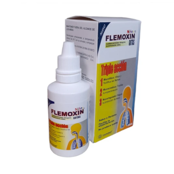 Imagen de FLEMOXIN NIÑOS FCO*30 ML- CARBOCISTEINA