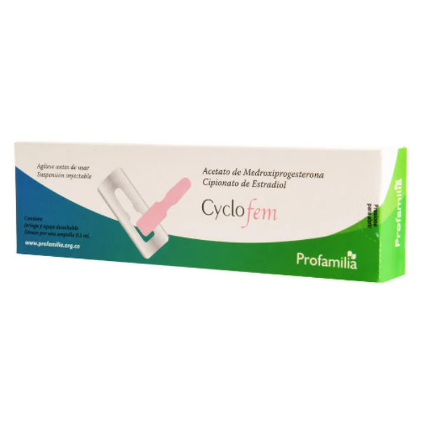 Imagen de CYCLOFEM 0.5ML CAJA* 1 AMP + JERINGA