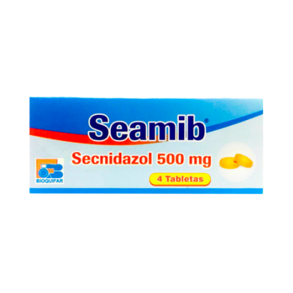 Imagen de SEAMIB( SECNIDAZOL 500 G )*4 TABLETAS