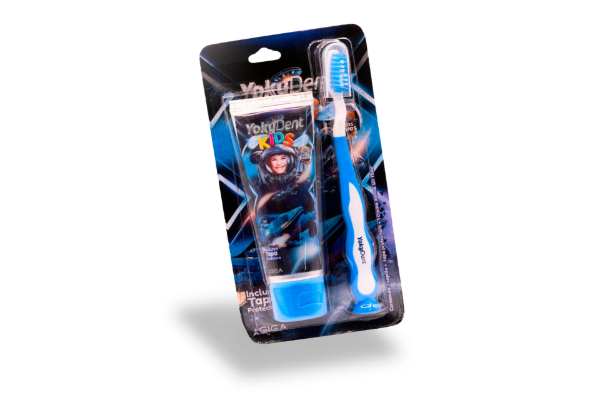 Imagen de CREMA DENTAL KIDS+CEPILLO NIÑO *100 GR Chicle