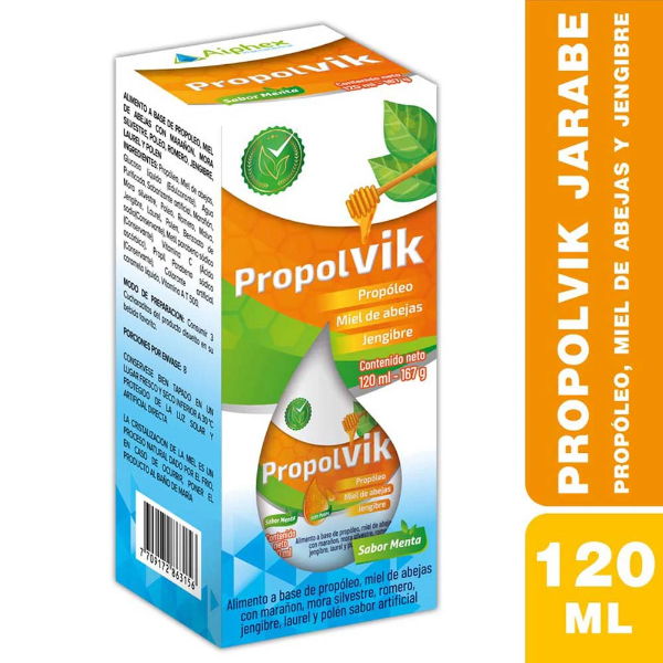 Imagen de PROPOLVIK ADULTO FCO * 120 ML SABOR MENTA