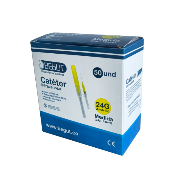 Imagen de CATETER INTRAVENOSO 24G-19MM
