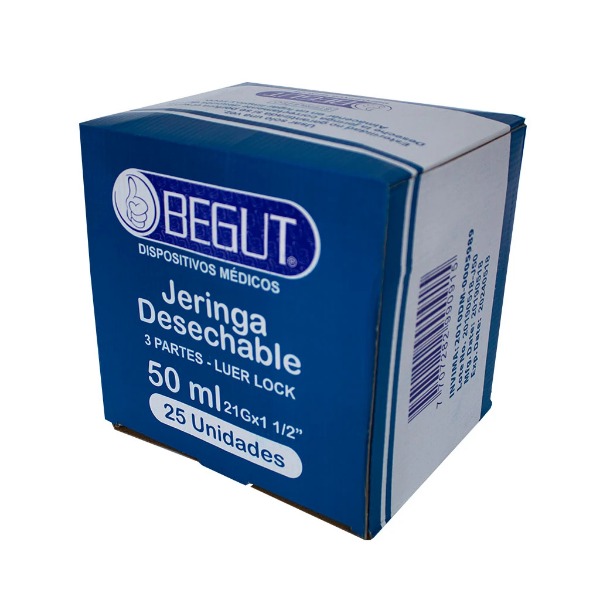 Imagen de JERINGA 50ML CAJA*25UND