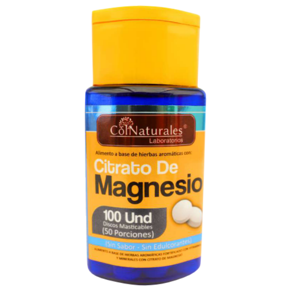 Imagen de MASTICABLE CITRATO DE MAGNESIO FCO*100 UND