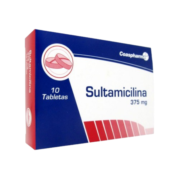 Imagen de SULTAMICILINA 375 MG CJ* 10TAB