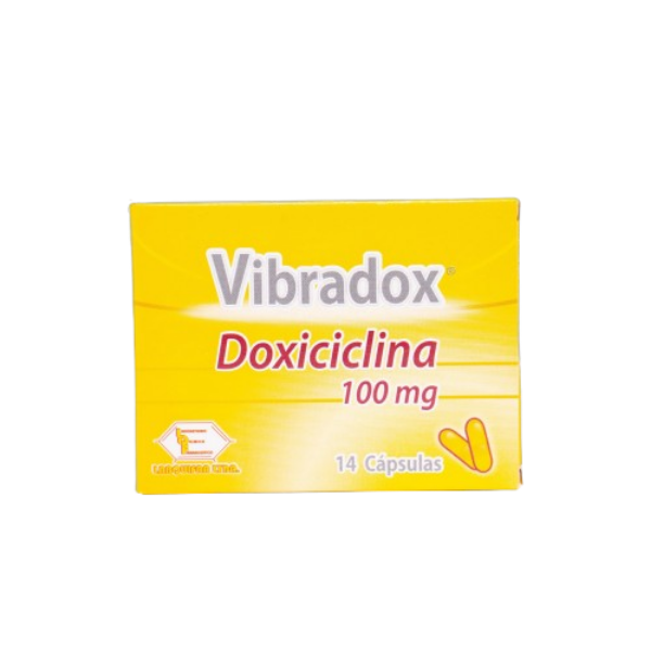Imagen de VIBRADOX 100MG (DOXICICLINA) CAJA * 14 CAPS