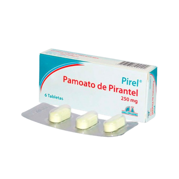 Imagen de PIREL 250MG CJ*6 TAB (PAMOATO PIRANTEL)