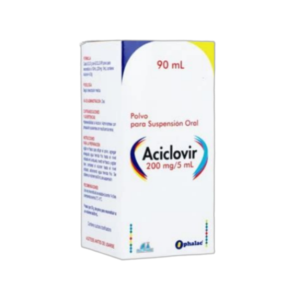 Imagen de ACICLOVIR 200MG/5ML POLVO SUSP*90ML