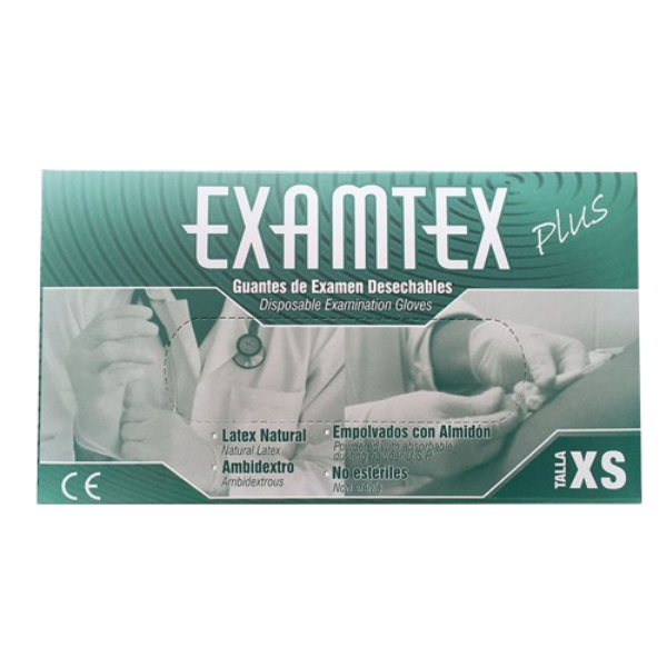 Imagen de GUANTES EXAMEN LATEX TALLA XS CJ*100
